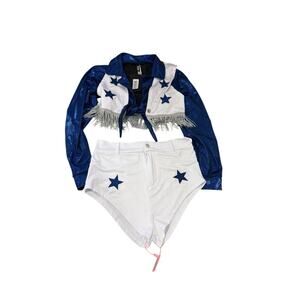 Forplay Dallas Cowboys Cheerleader Costume Cosplay Dress Up Sexy NFL Womens L/XL